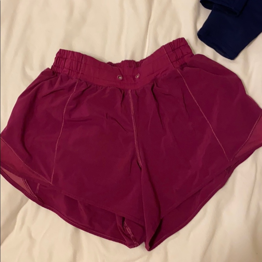Lululemon maroon/ purple shorts